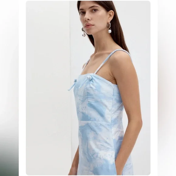 FOEMINA Alice Dress Cirrus Print Icy Blue - Picture 12 of 12